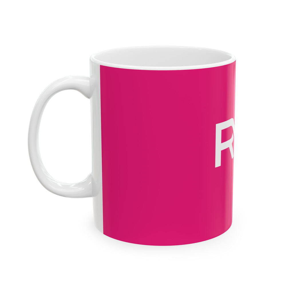 Pink RYB Ceramic Mug, (11oz, 15oz)