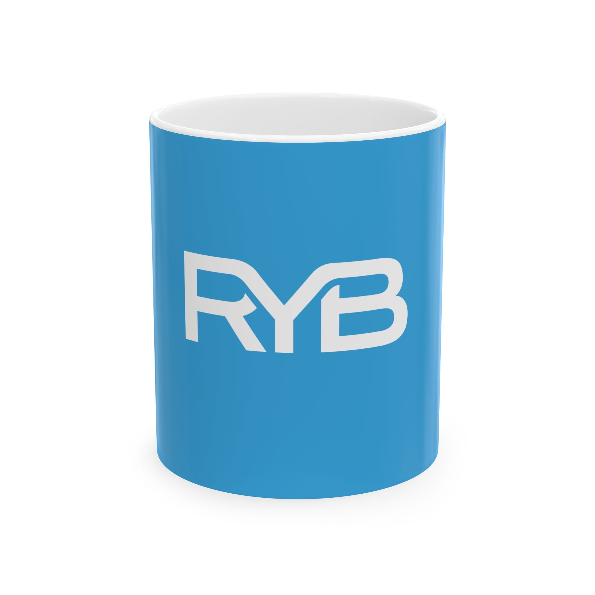Blue RYB Ceramic Mug, (11oz, 15oz)