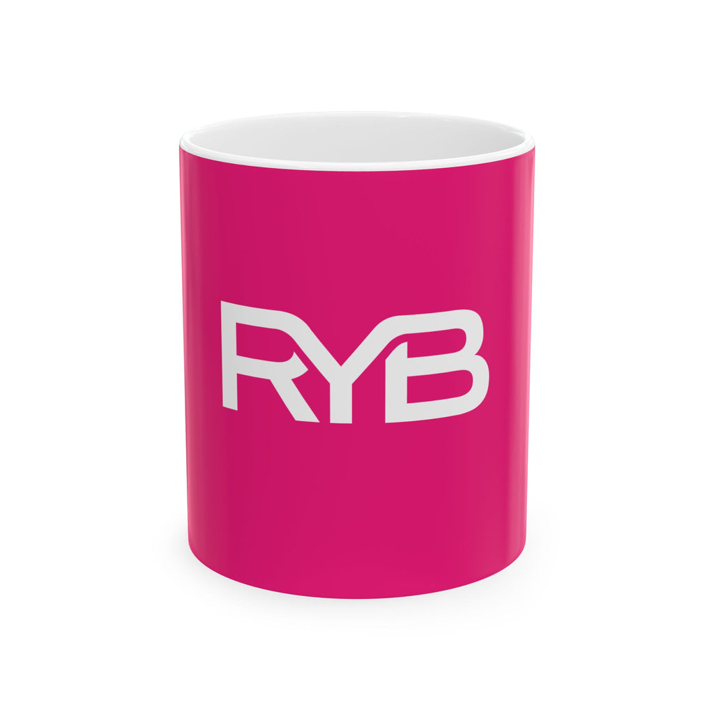 Pink RYB Ceramic Mug, (11oz, 15oz)